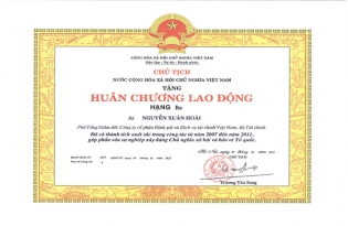 Huân chương Lao động Hạng Ba 